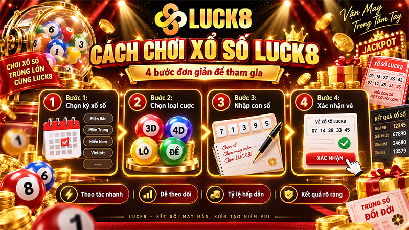 Hướng dẫn cách chơi Xổ số LUCK8